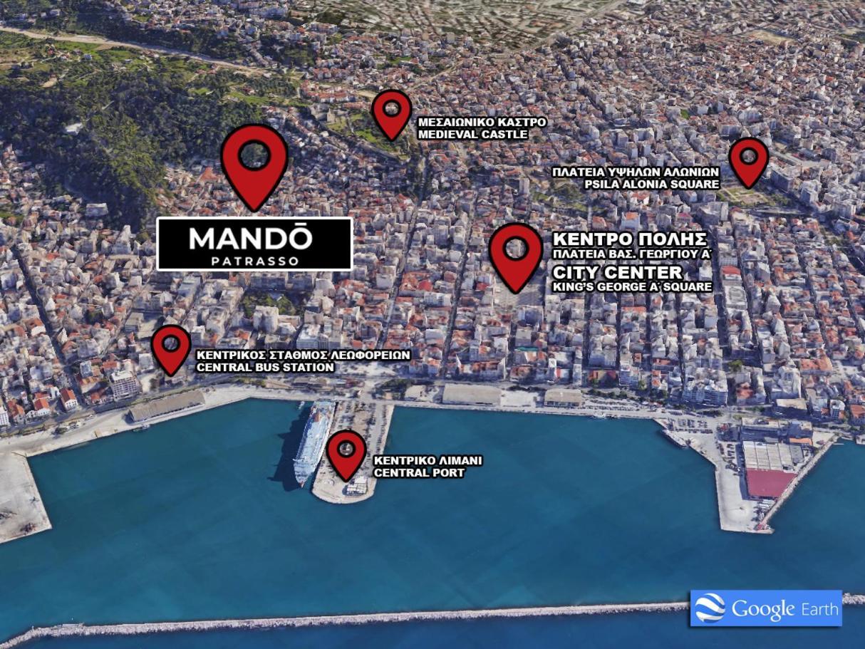 Mando Patrasso - Classical Apartment In The Center Of Patras With Free Parking Ngoại thất bức ảnh